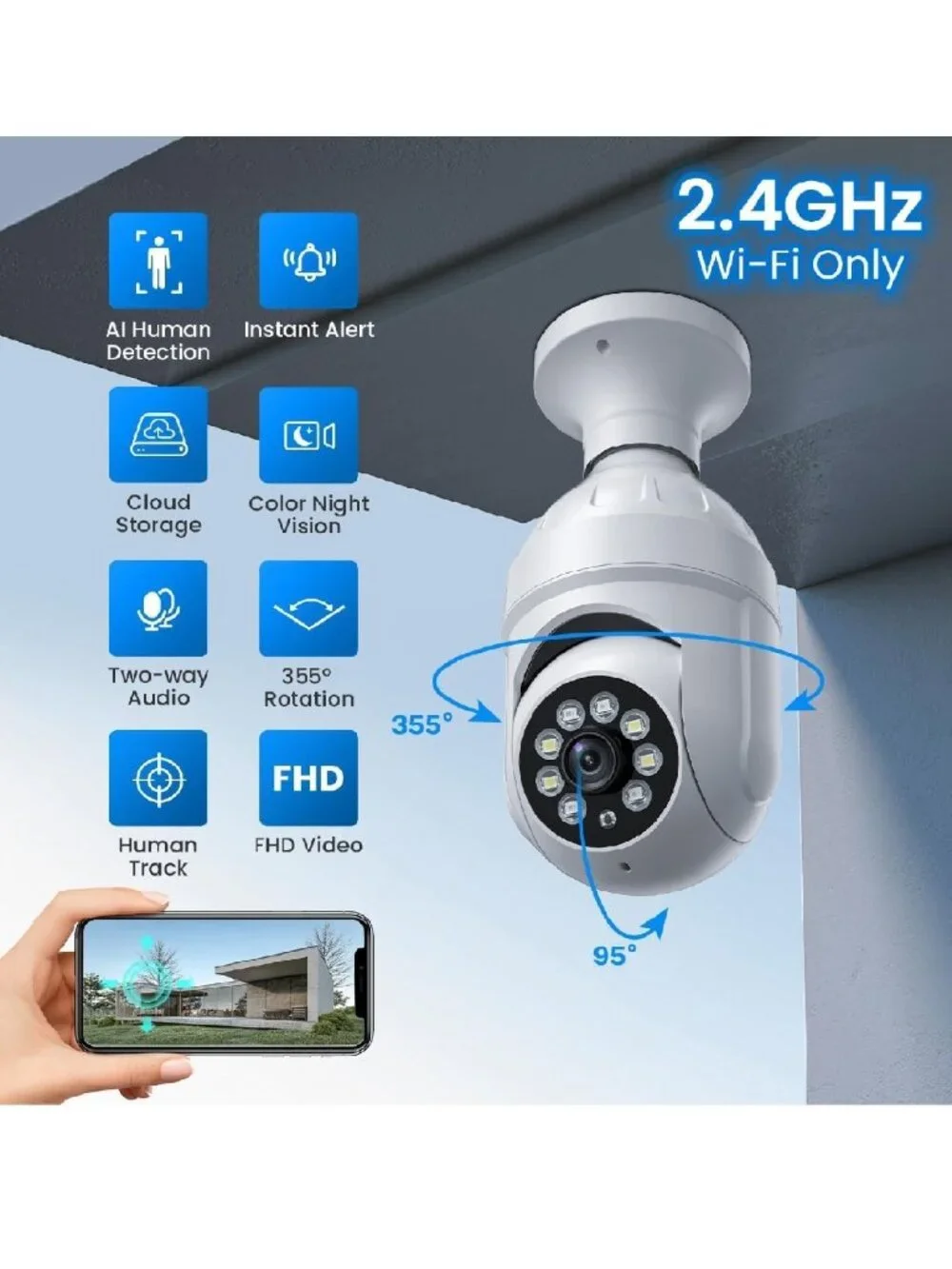 Light Bulb Security Camera